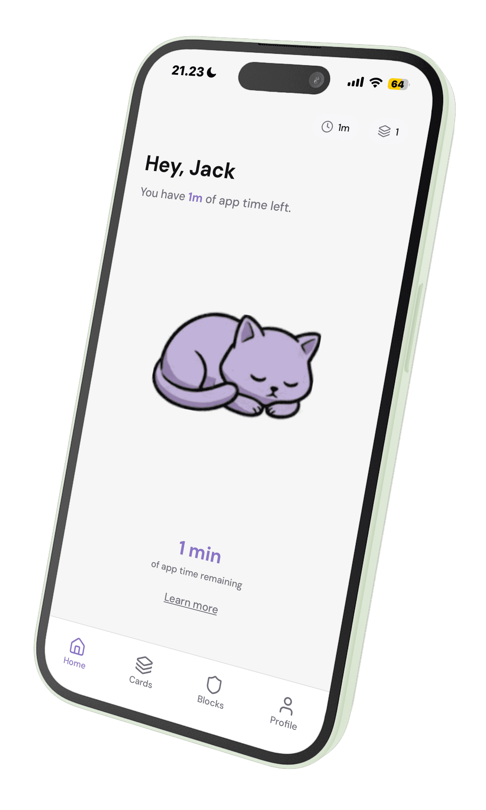 Shale iPhone Mockup: Scroll to learn
